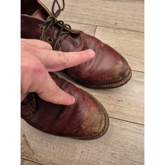 Red Wing Shoes #9215 Heritage Mens Burgundy Distressed Leather Chukka Boots 9 D main image 11